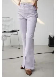 AZUL　センタースリットカラーフレアパンツ