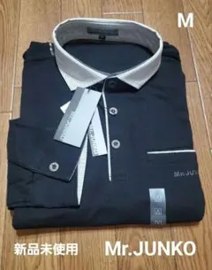 新品タグ付き Mr.JUNKO 長袖ポロシャツ M Α⑨