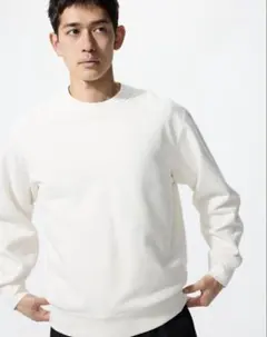 ユニクロ　スウェットシャツ　L オフホワイト