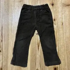 無印良品　ダークブラウン コーデュロイ　ロングパンツ 90