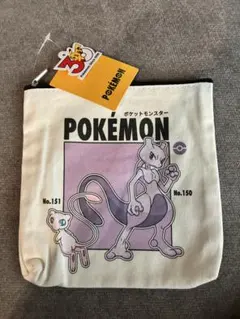 3COINS ポケモン ポーチ ミュウ ミュウツー スリーコインズ