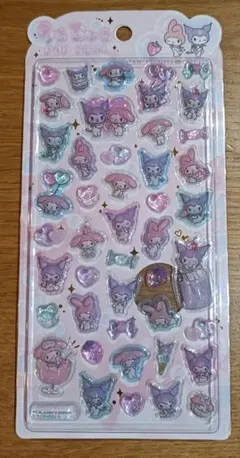 【正規品】うるちゅるポップシール マイメロ、クロミ　ボンボンドロップシール