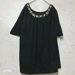 Faded Glory ブラック スタッズ ブロンズ チュニック 【XXL】のサムネイル