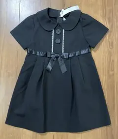 CHOPIN deux　黒　半袖ワンピース　サイズ　110　冠婚葬祭　お受験