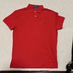 [チーフキーフ着用]Polo Ralph Lauren 赤 ポロシャツ SPAN カジュアル THE CASUAL POLO RALPHLAUREN ラルフローレン BASIC MESH