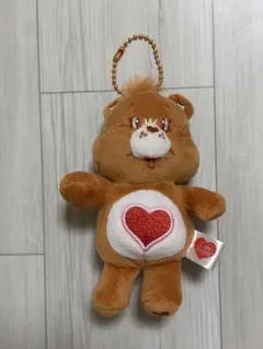 ケアベア ガチャガチャ ぬいぐるみキーホルダー オレンジ（ブラウン）