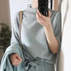 ミントグリーン ニット