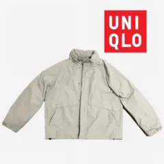 ユニクロ　ウィンドプルーフスタンドブルゾン　Lグレー