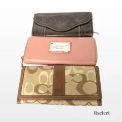 COACH コーチなど 財布3点セット 長財布 シグネチャー マークジェイコブス