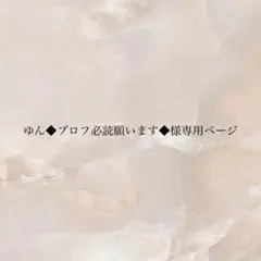 ゆん◆プロフ必読願います◆様専用ページ