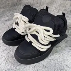 スケシュー】【ZARA】ロープシューレース ブラックスニーカー - メルカリ