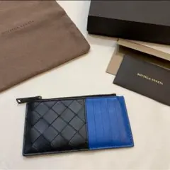 BOTTEGA VENETA フラグメントケース ブラック/ブルー