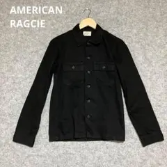 AMERICAN RAGCIE ブラック シャツジャケット 2ポケットのサムネイル