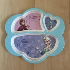 アナと雪の女王 仕切り付きプレート　キッズ　子ども用　プラスチック皿