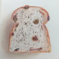 ぶどうパンの色鉛筆画