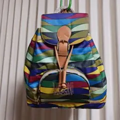 マルチカラー ストライプ リュック