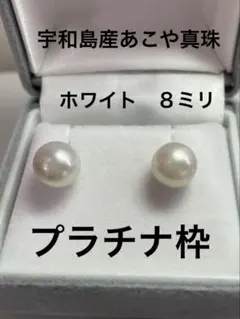 新品☆本真珠 パールピアス プラチナ 京王百貨店購入 | Mercari