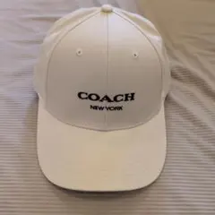 新品未使用COACHコーチ キャップ ホワイト帽子