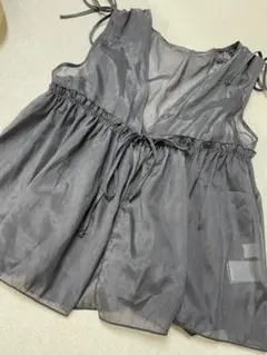 r.p.sRPSアールピーエス❤️光沢シースルーキャミソール チャコールグレー❤️