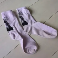スクールハイソックス 紫 紫ソックス X-girl　ショートソックス