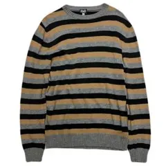 D&G ドルガバ ニット 長袖 ボーダー シルク混 32/46 XL イタリア製のサムネイル
