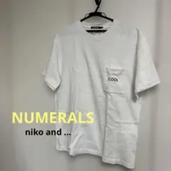 NUMERALS ポケットTシャツ ホワイト L