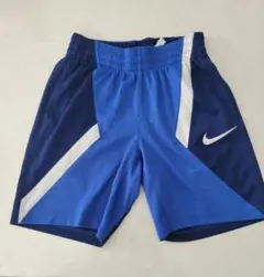 Nike 青 ハーフパンツ メッシュSサイズ(130～140相当)