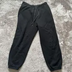 GU スウェットパンツ メンズ ブラック　裏起毛