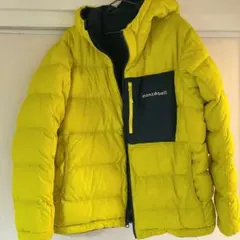 mont-bell ダウンコート イエロー・ネイビー