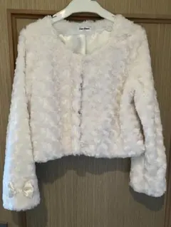 ホワイトファー風ボレロ、ジャケット