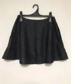 美品　セオリー フレアースカート 0 グレー チェック 58