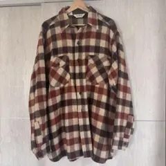 【希少】L.L.Bean USA製 ウールチェックシャツ XL アメリカ製