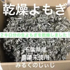 乾燥よもぎ　2キロ分の生よもぎを乾燥しました！　千葉県産農薬未使用のサムネイル