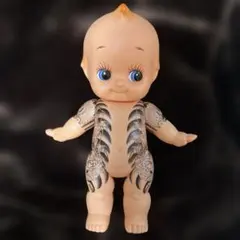 一点物】刺青キューピー 24cm｜和彫り 龍×鯉｜ハンドメイド