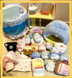 【限定品有り】すみっコぐらし てのりぬいぐるみセット 家具付き