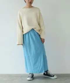 yuniコットンキュプラルナファプロダクトダイ　タイトスカートのサムネイル