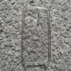 iPhone15proラメ入り透明ケース