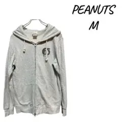 PEANUTS グレー パーカー．スエット M♡バックプリント