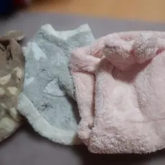 ペット服 2点セット ボア素材 小型犬用