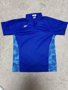 YONEX ポロシャツ ブルー 幾何学模様のサムネイル