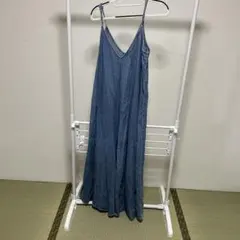 ZARA ザラ　デニムワンピース　マキシ丈　キャミワンピ