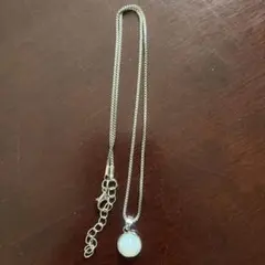 シルバー 円形ペンダント ネックレス