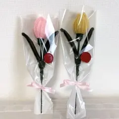 モールフラワー ハンドメイド 花束 ブーケ 枯れない花 ギフト チューリップ