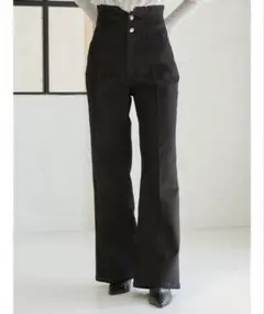 snidel 【WEB限定サイズあり】ハイウエストフレアデニムパンツ