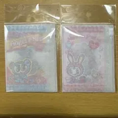 ナルミヤ ハッピーパーク ポーチ付き ぷっくりシール 2種類セット