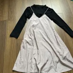 ブランシェス　ピンク キャミソールワンピース 130