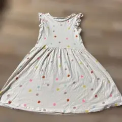 H＆M カラフル水玉ノースリーブワンピース 140cm レトロ