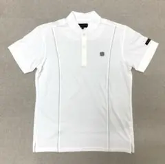 中古品　St ANDREWS ポロシャツ　半袖　ホワイト　吸水速乾　Mサイズ