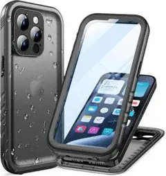 【美品】iPhone15Plus 防水ケース ブラック Cozycase