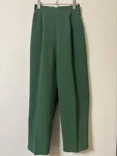 black by moussy waist tuck pants グリーン